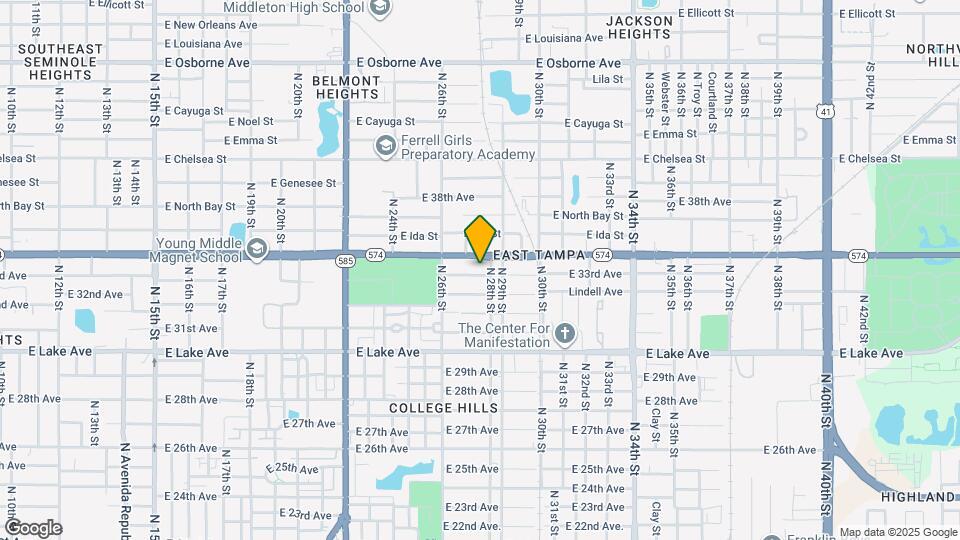 2620 E 33rd Ave Map and Location Details