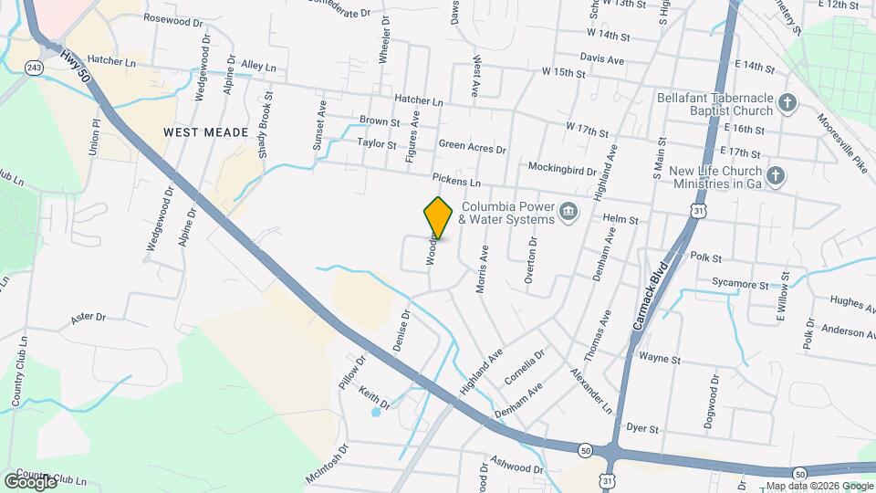 1923 Woodmont Dr Map and Location Details