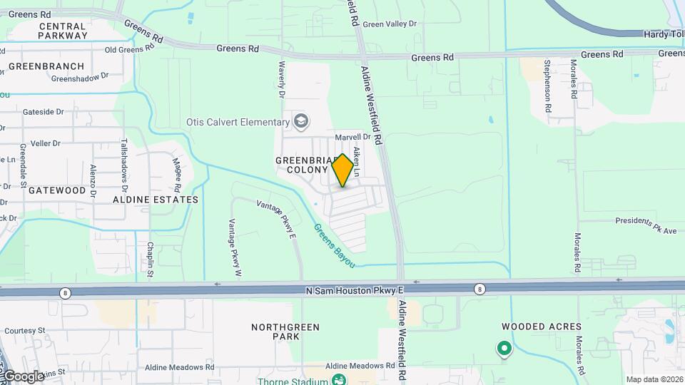 2114 Greenbriar Colony Dr Map and Location Details