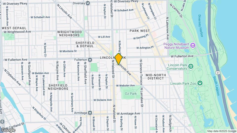 2340 N Lincoln Ave Map and Location Details