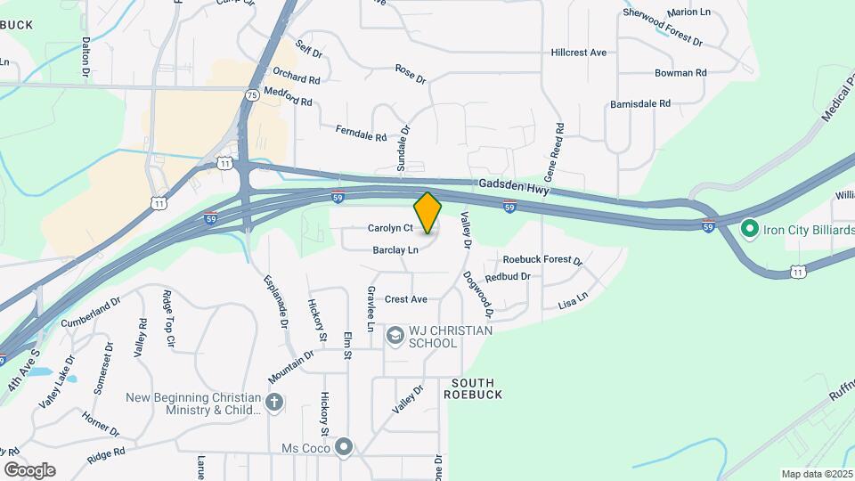 733 Barclay Ln Map and Location Details