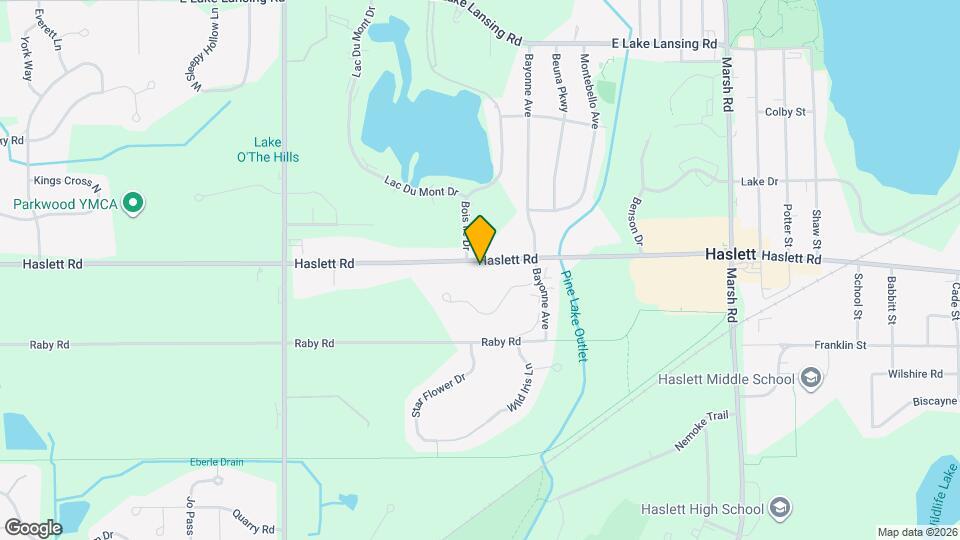 1909 Haslett Rd Map and Location Details