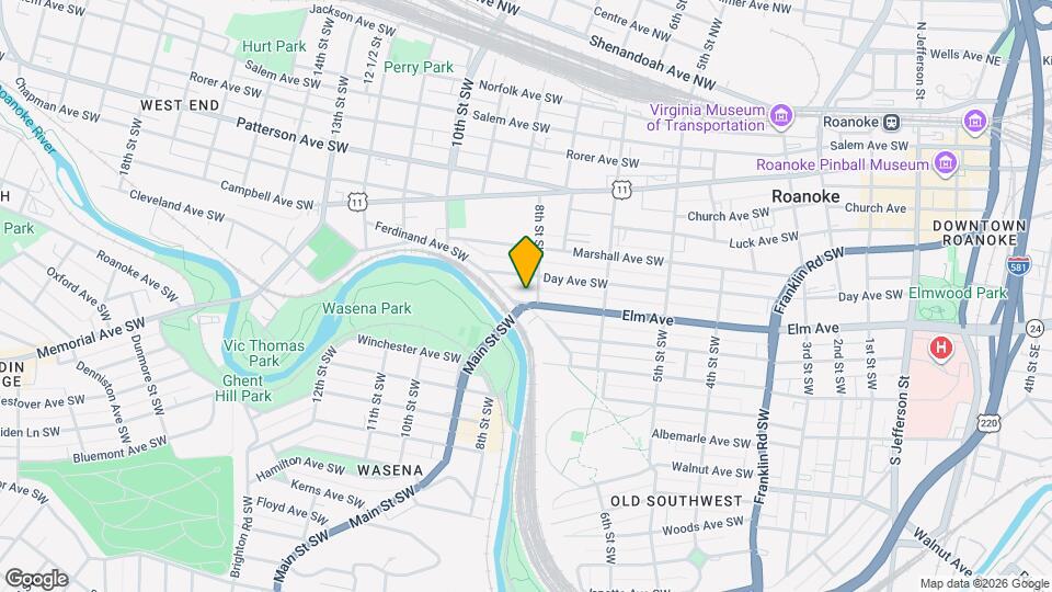 809 Ferdinand Ave SW Map and Location Details