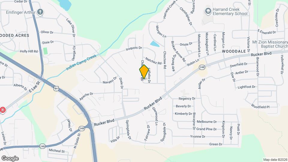300 Chickasaw Rd Map and Location Details