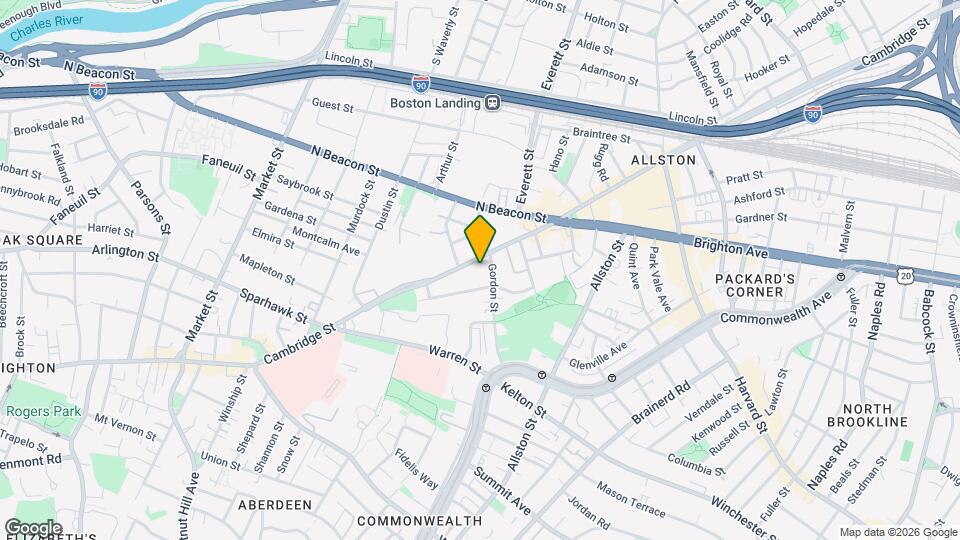 584 Cambridge St Map and Location Details