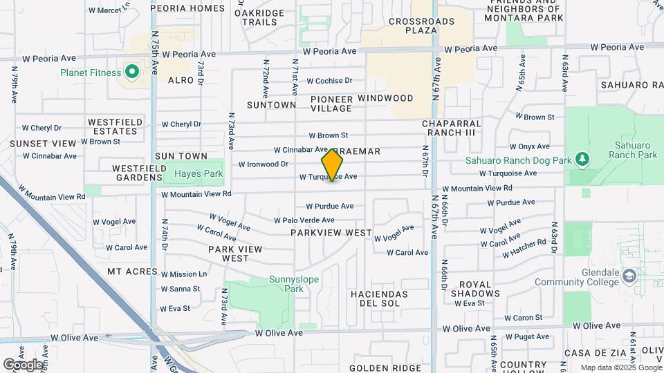6958 W Mountain View Rd Map and Location Details