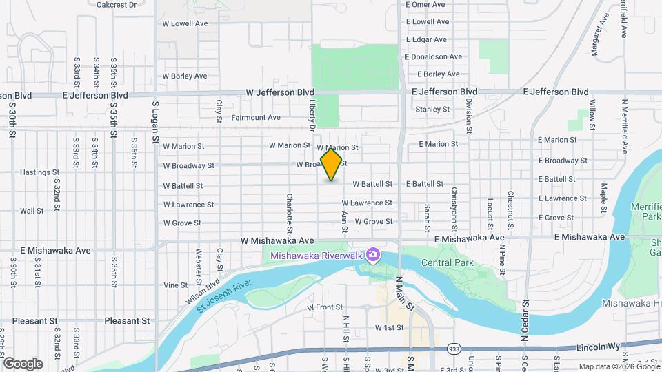 317 W Battell St Map and Location Details