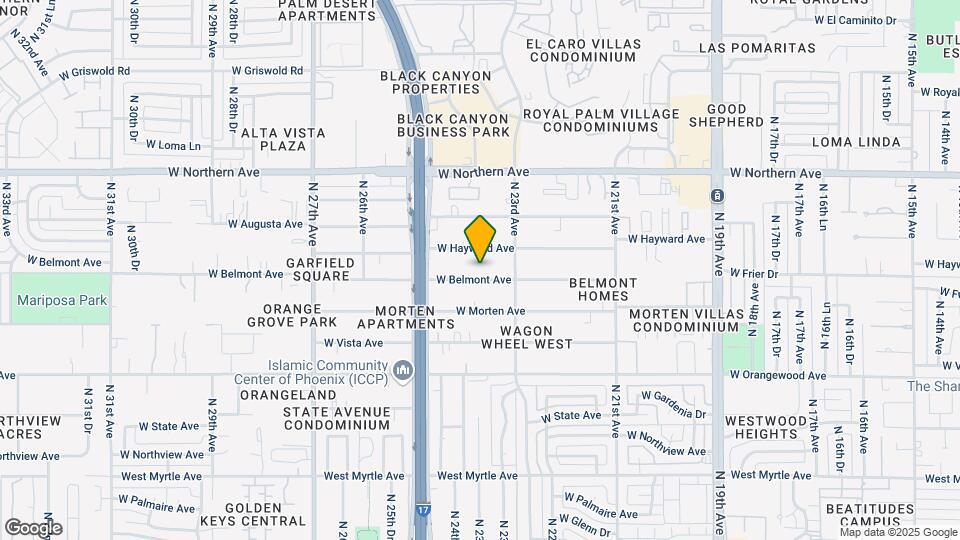 Huge one-bedroom with a large private patio Map and Location Details
