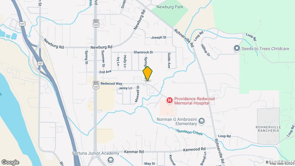 833 Springville Ave Map and Location Details