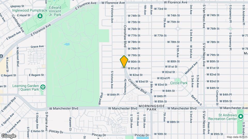 8101 Crenshaw Blvd Map and Location Details