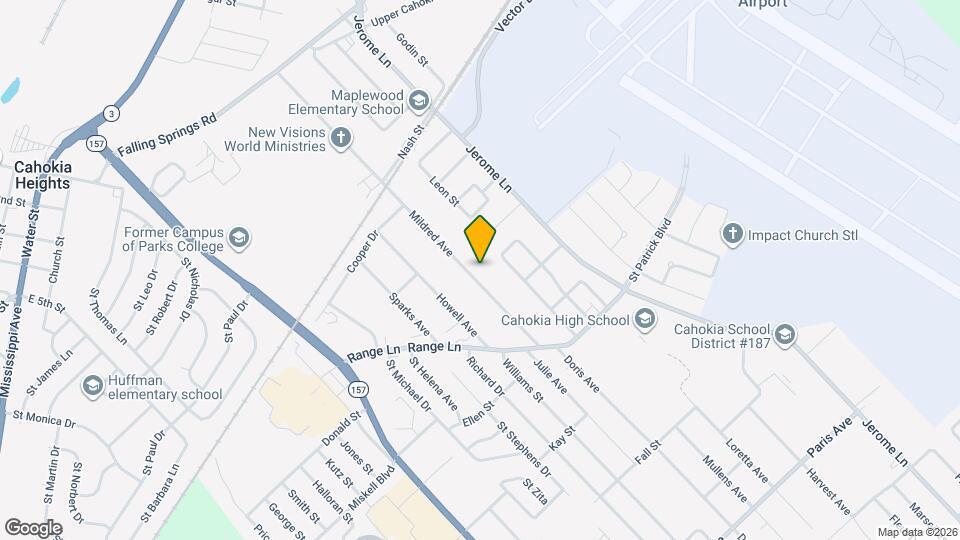 819 Mildred Ave Map and Location Details