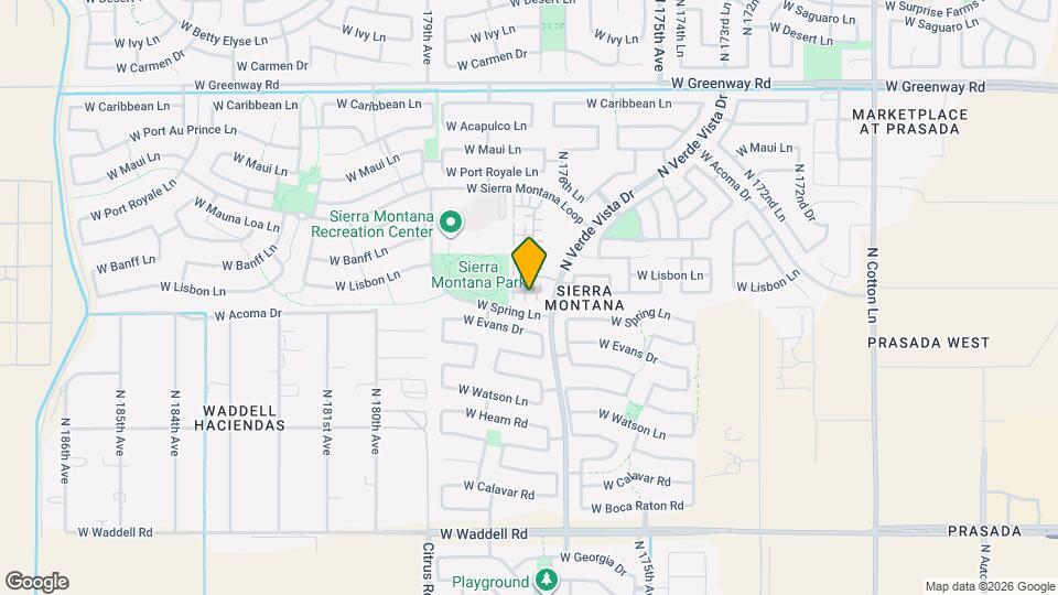 17717 W Mandalay Ln Mapa y Detalles de la Ubicación