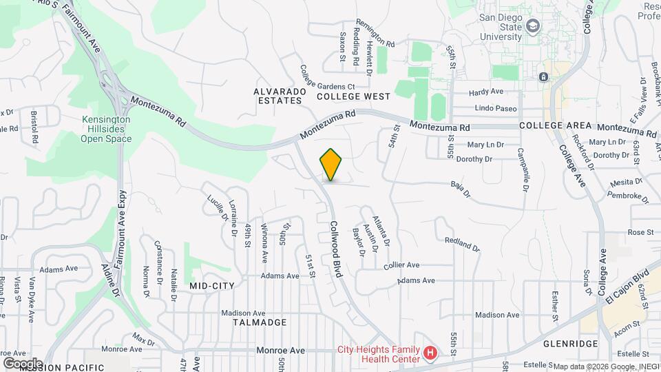 4891 Collwood Blvd, Unit 4891B Collwood Blvd Map and Location Details