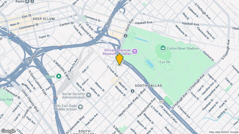 Lofts at Fair Park Mapa y Detalles de la Ubicación