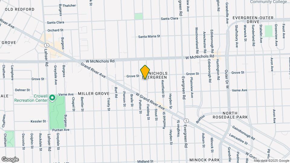16753 Fielding St Map and Location Details