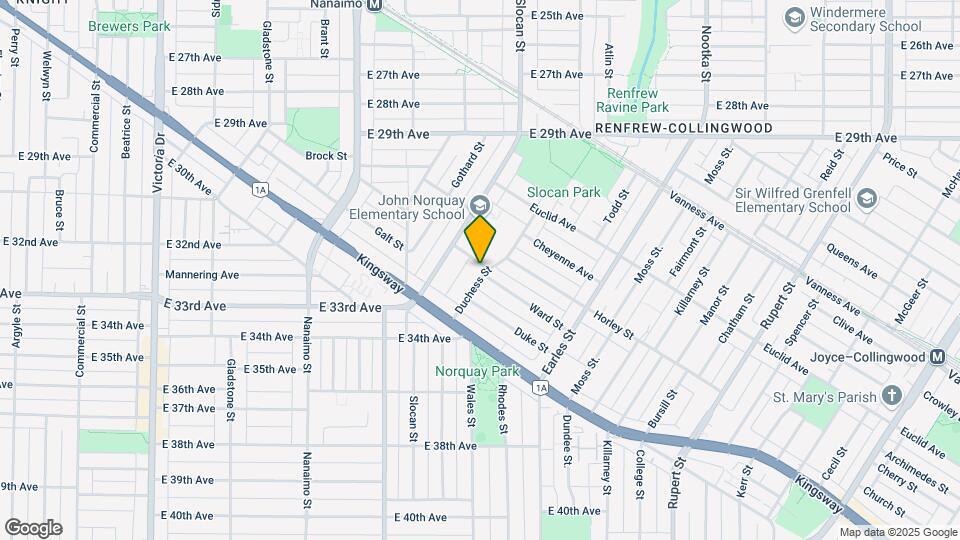 2578 Ward St Map and Location Details