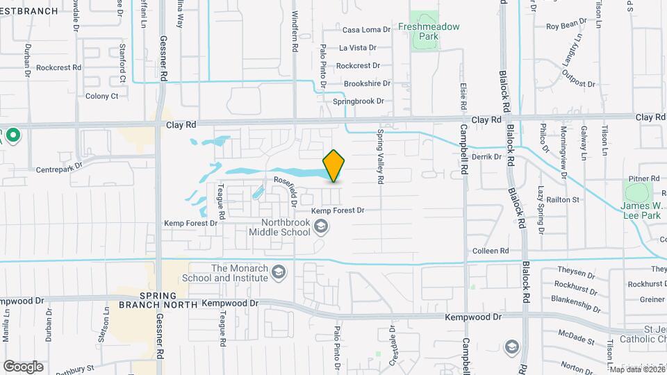 9816 Magnolia Village Ln Map and Location Details