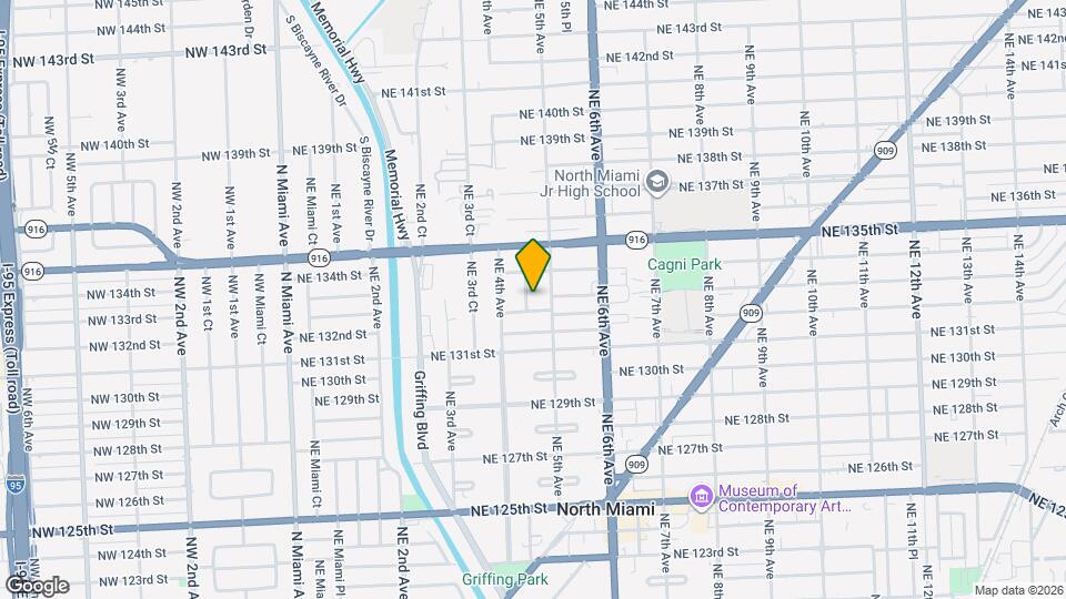 13275 NE 4th Ct Mapa y Detalles de la Ubicación