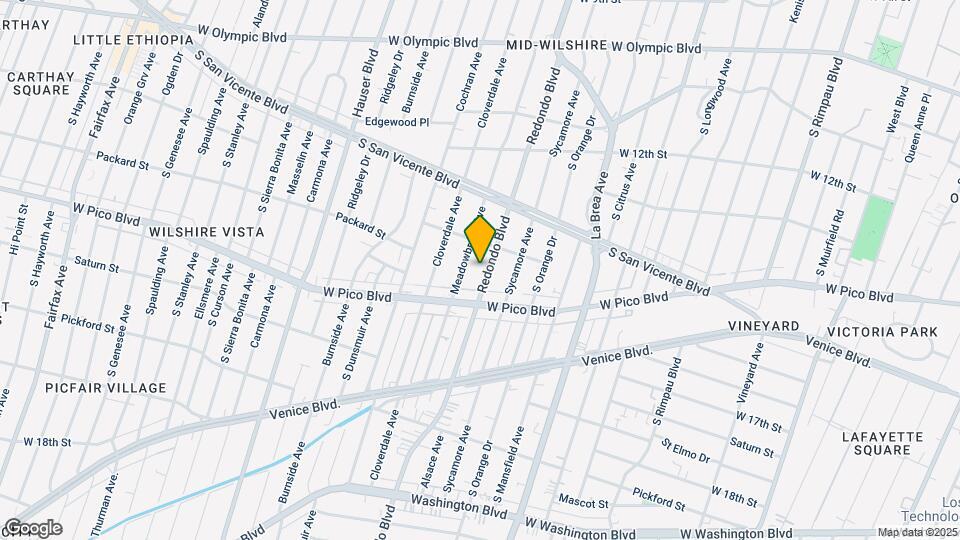 1335 S Redondo Blvd Mapa y Detalles de la Ubicación
