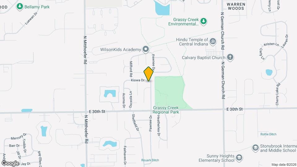3124 Pawnee Dr Map and Location Details
