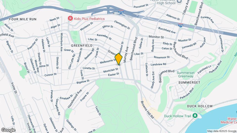 1110 Greenfield Ave Mapa y Detalles de la Ubicación