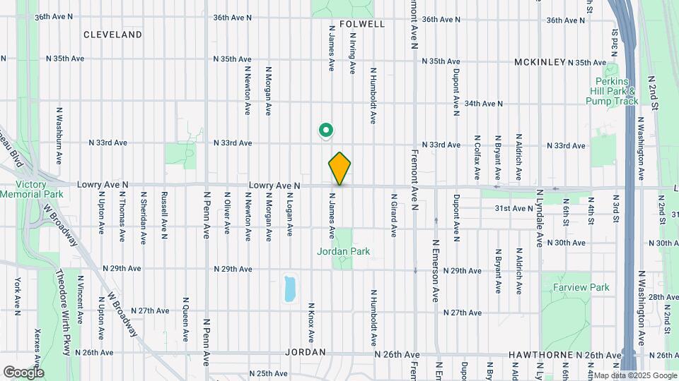 1615-1617 Lowry Ave N Mapa y Detalles de la Ubicación