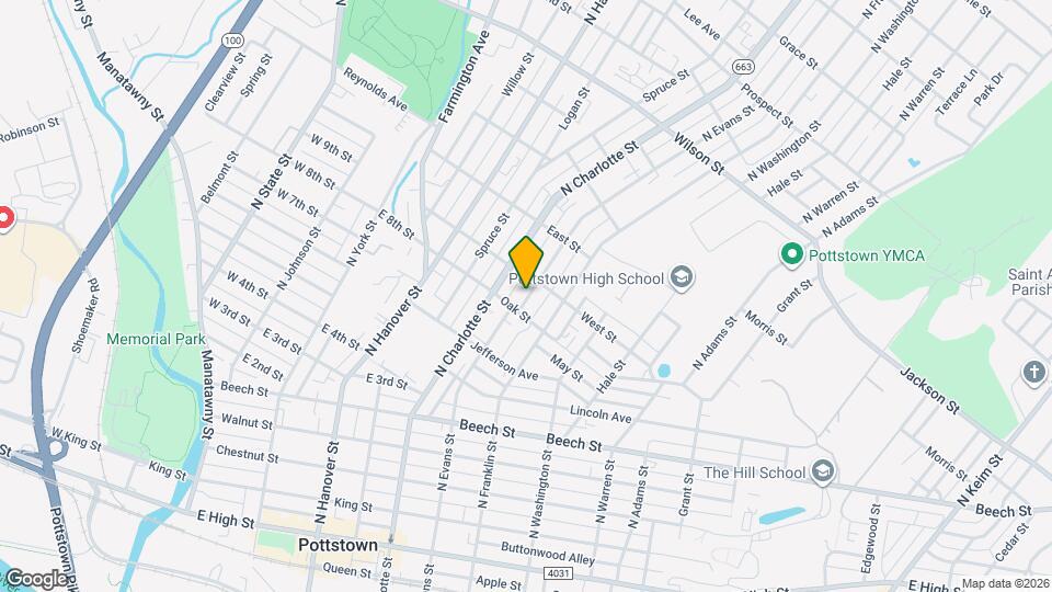 467 N Evans St Map and Location Details