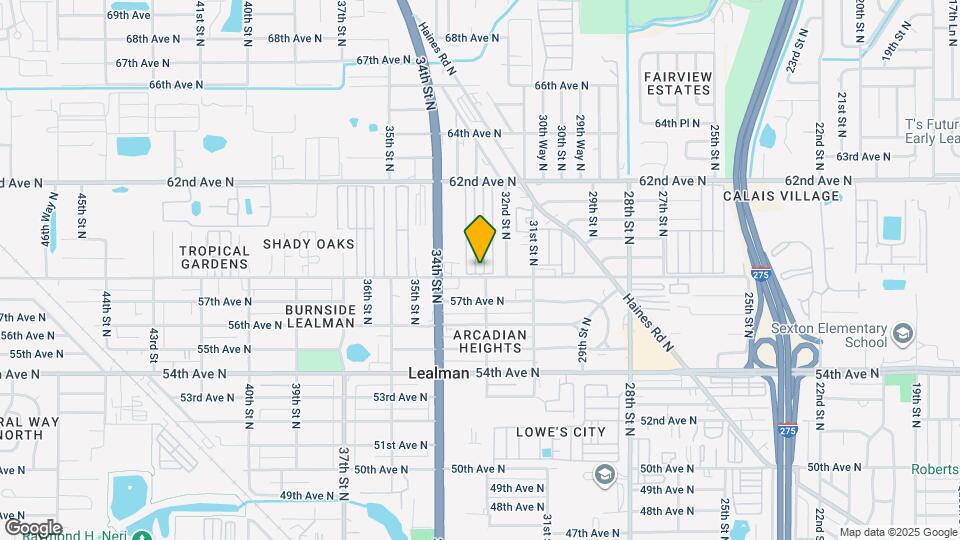 3301 58th Ave N Map and Location Details