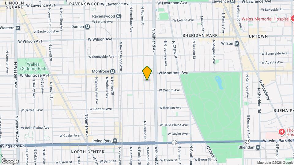 4327 N Paulina St Map and Location Details