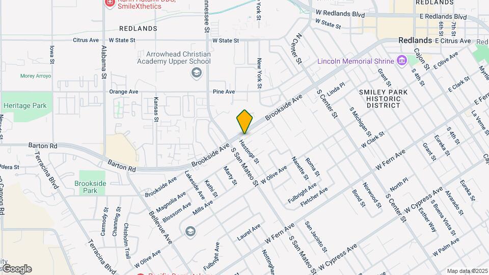 1125 Brookside Ave Map and Location Details
