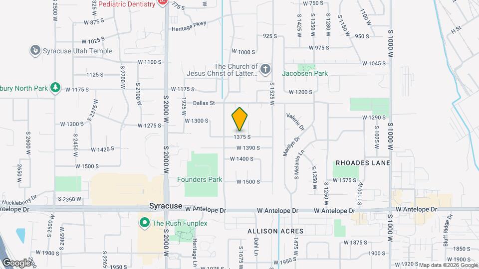 1365 W 1700 S Map and Location Details