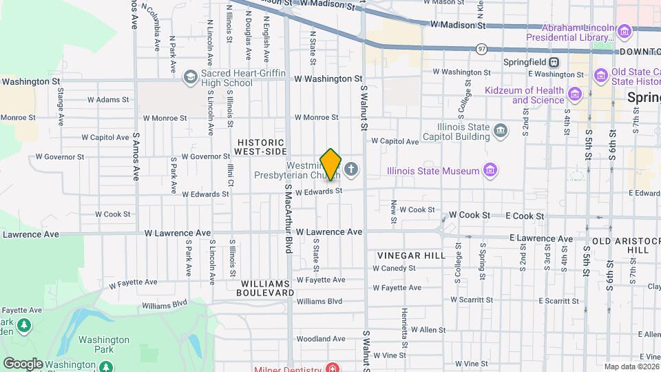811 W Edwards St Map and Location Details