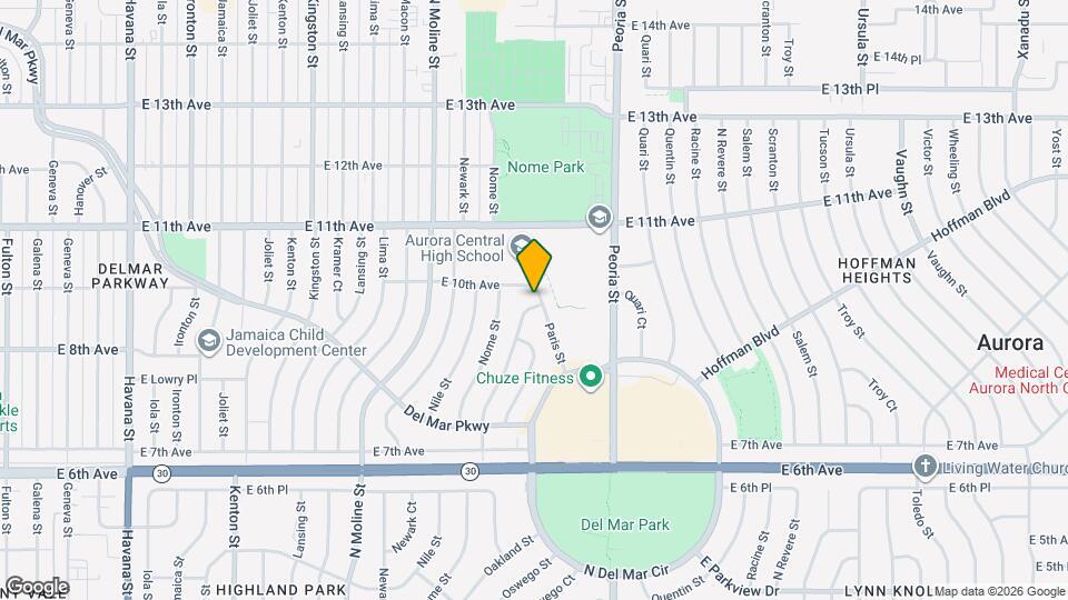 985 N Oakland St Mapa y Detalles de la Ubicación