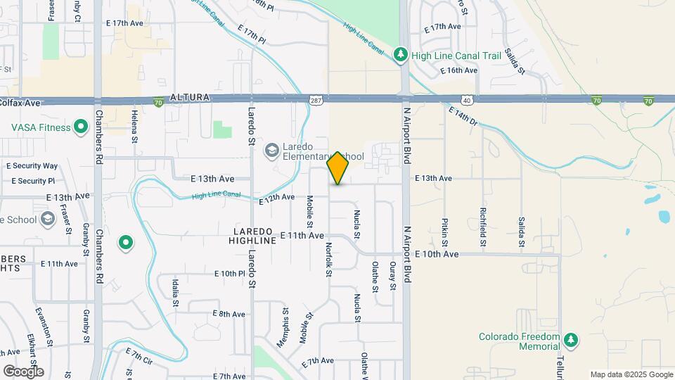16516 E 13th Ave Map and Location Details