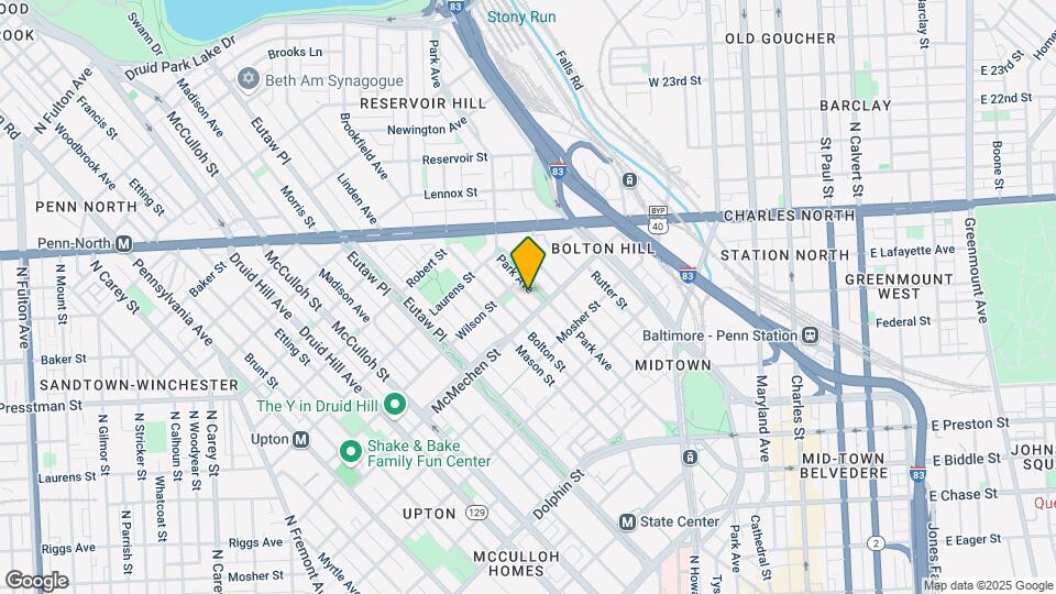 1612 Park Ave Map and Location Details