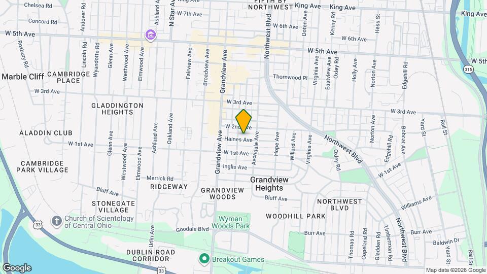 1408 Haines Ave Map and Location Details