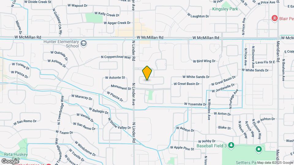 1416 W Great Basin Dr Map and Location Details