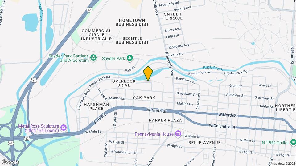 1623 Overlook Dr Map and Location Details