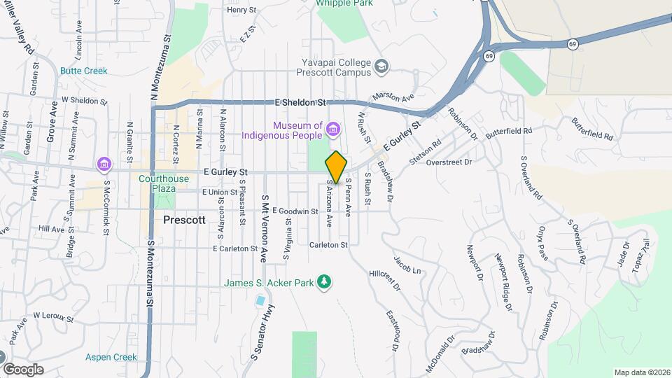 135 S Arizona Ave Map and Location Details