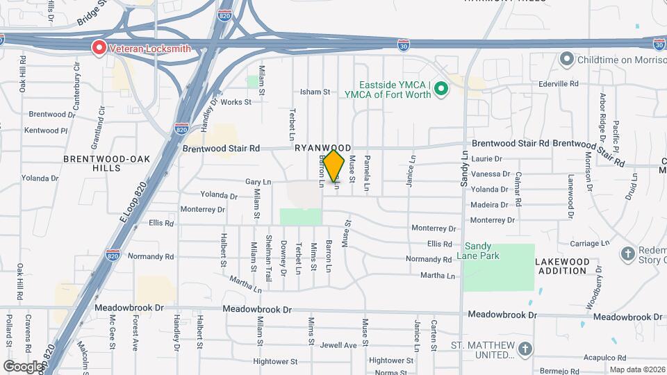 1820 Warren Ln Map and Location Details