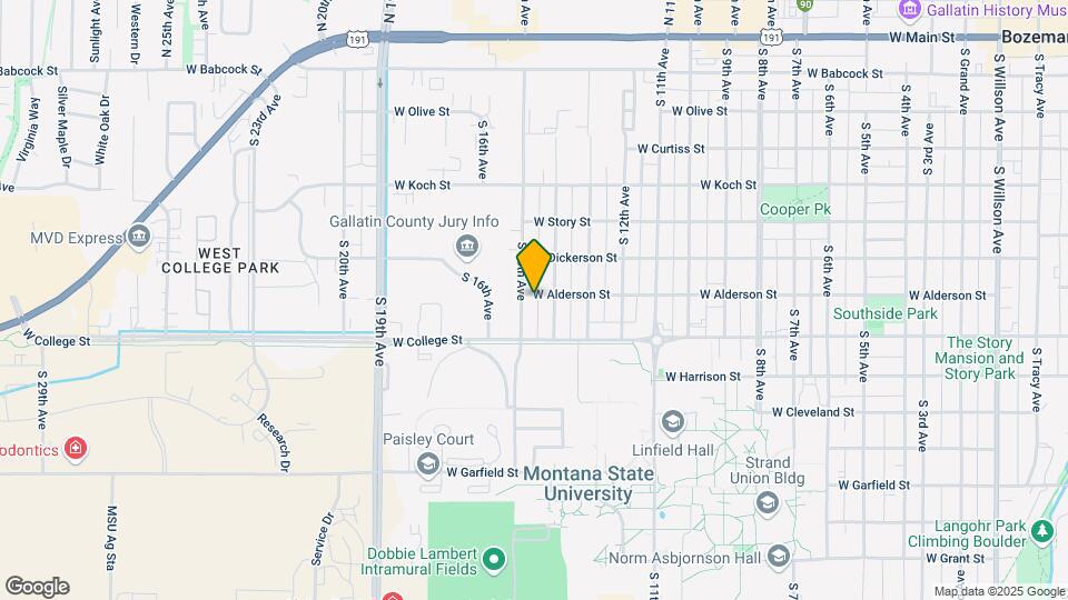 1418 W Alderson St Map and Location Details