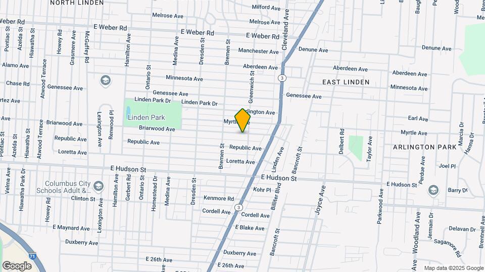 1577 Briarwood Ave Map and Location Details