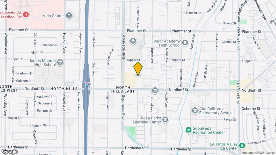 9150 N Columbus Ave Map and Location Details