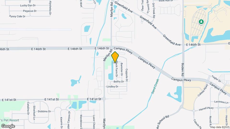 14425 Black Farm Dr Map and Location Details