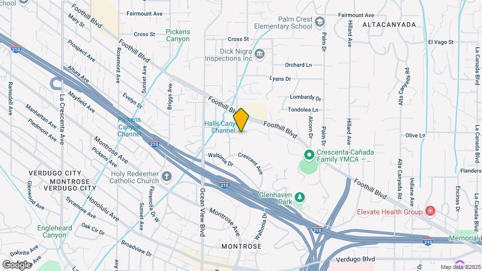 2158 La Canada Crest Dr Mapa y Detalles de la Ubicación