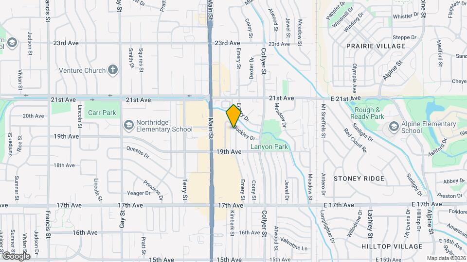1939 Emery St Map and Location Details