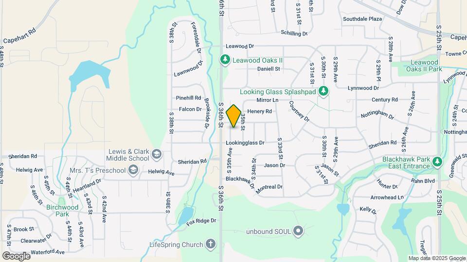 13309 S 35th Ave Map and Location Details