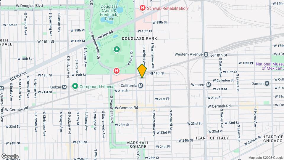 1916 S Fairfield Ave Map and Location Details