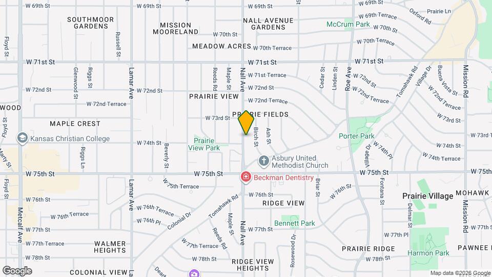 7335 Nall Ave Map and Location Details