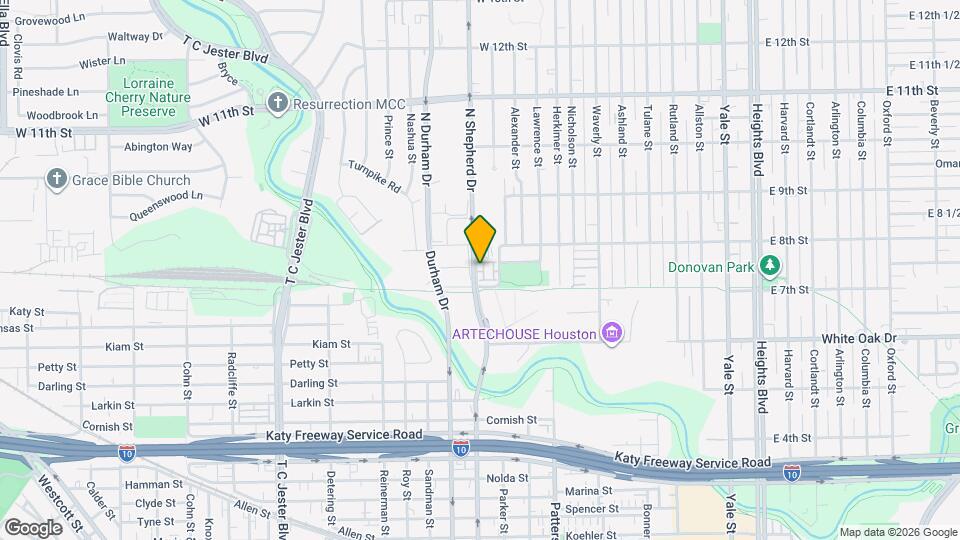 726 N Shepherd Dr Map and Location Details